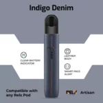 RELX Artisan Indigo Denim Device for Relx pod in abu dhabi