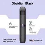 RELX Infinity 2 Obsidian Black color vape