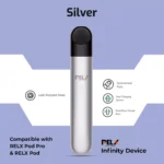 RELX Infinity silver color vape in Dubai