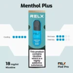 Relx Pod Pro Menthol Plus 1.8% now available in abu dhabi online
