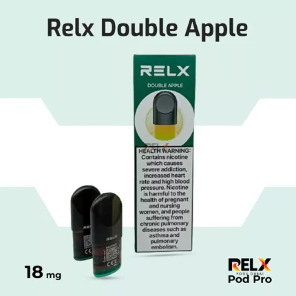 Relx double apple flavor pod for relx devices now in uae