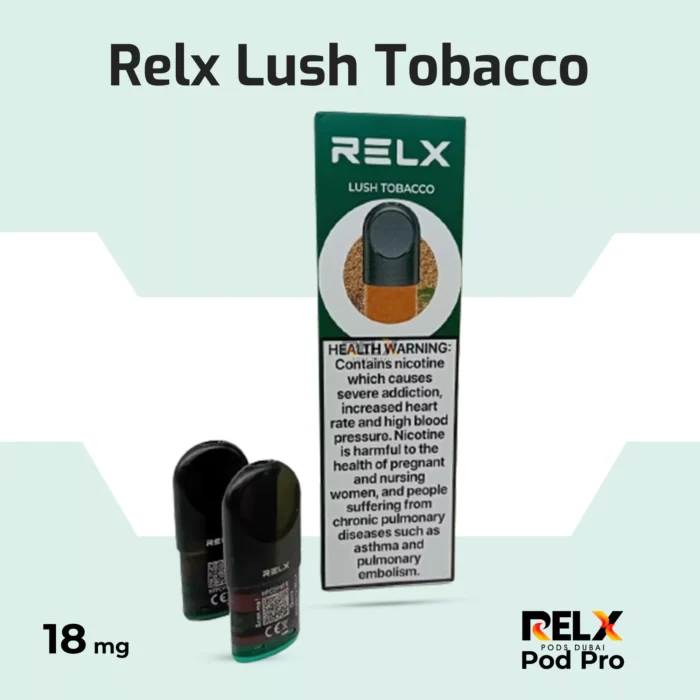 Relx pod pro lush tobacco 18mg