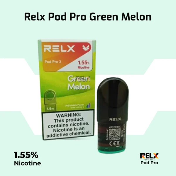 Relx Pod Pro 2 Green Melon 1.55% in Dubai UAE