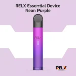 RELX Essential Neon Purple vape device and pod flavor available in Dubai & UAE