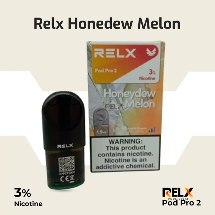 Relx pod pro 2 honeydew melon 3%