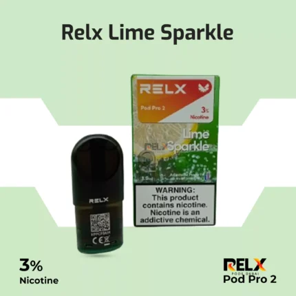 Relx pod pro 2 kiwi blast 3% Relx pod pro 2 lime sparkle 3% nicotine pod flavor available in dubai