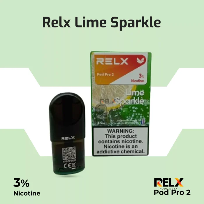 Relx pod pro 2 lime sparkle 3%