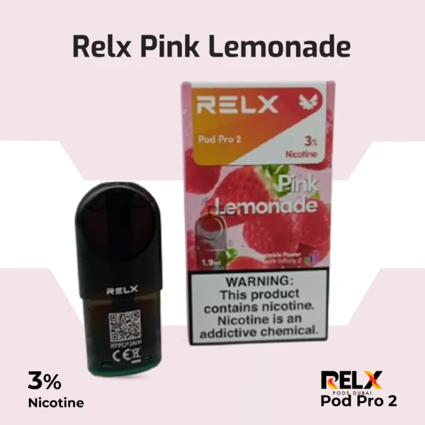 RELX Pod Pro 2 Pink Lemonade now available in UAE