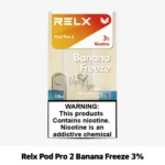 Relx Pod Pro 2 Banana Freeze 3% for Relx Device order now available in UAE Online