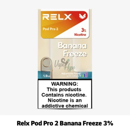 Relx Pod Pro 2 Banana Freeze 3% now available in UAE