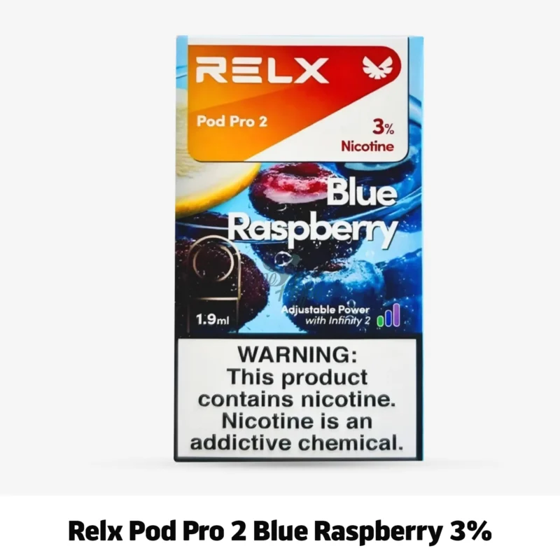 Relx Pod Pro 2 Blue Raspberry 3% now available in UAE