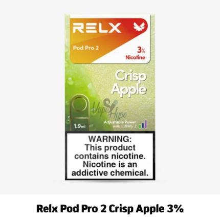 Relx pod pro 2 iced black tea 3% Relx pod pro 2 crisp apple 3% now available in uae online