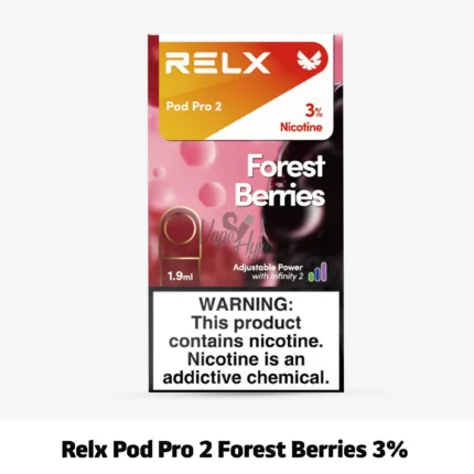 Relx pod pro 2 forest berries 3% now available in uae online for relx device