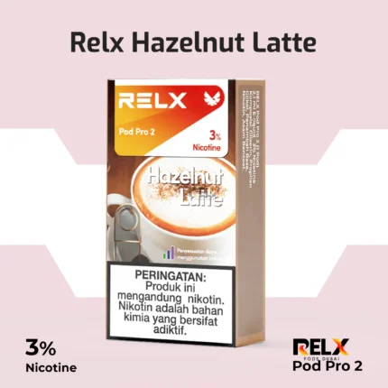 Relx pod pro 2 hazelnut latte 3% now available in abu dhabi , dubai and uae online