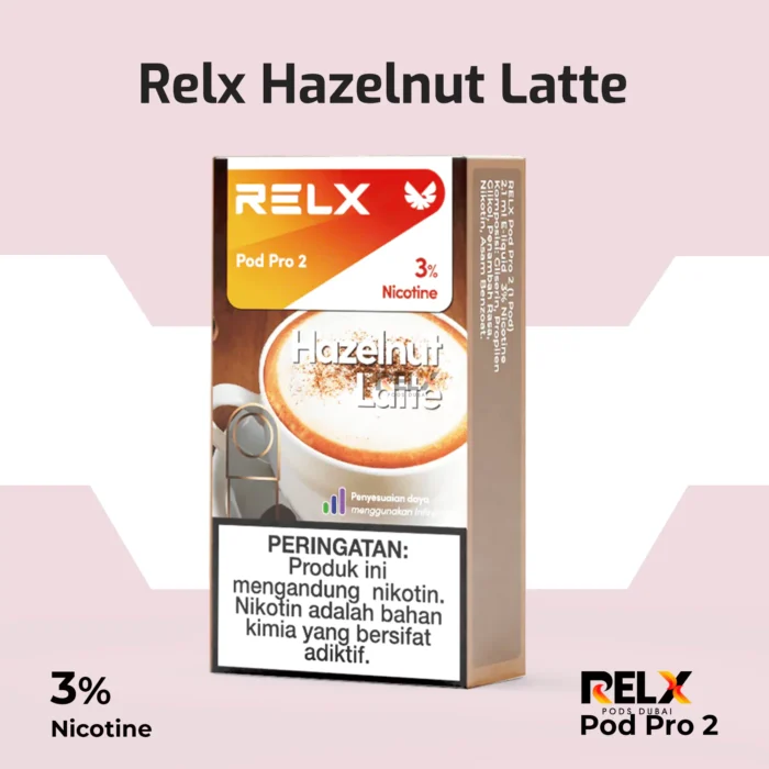 Relx pod pro 2 hazelnut latte 3%