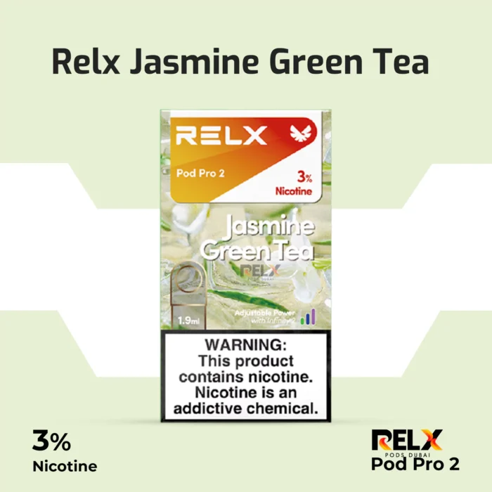 Relx pod pro 2 jasmine green tea 3%