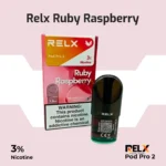 Relx Pod Pro 2 Ruby Raspberry 3% flavor for relx device