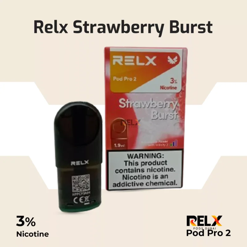 Relx pod pro 2 strawberry burst 3%