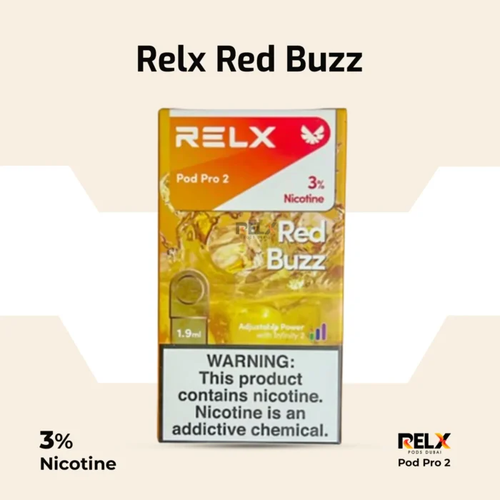 Relx pod pro 2 red buzz 3%