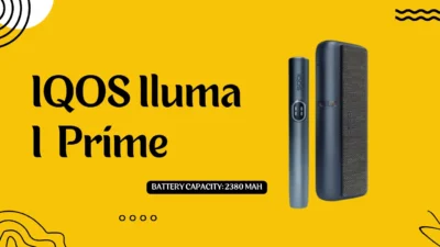IQOS ILUMA i Prime device featuring sleek design, induction heating, and compatibility with TEREA tobacco sticks for a smoke-free vaping experience in UAE