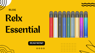 RELX Essential vape device in Dubai, UAE, featuring sleek design, automatic draw activation, USB-C charging, and compatible RELX pods for smooth vaping