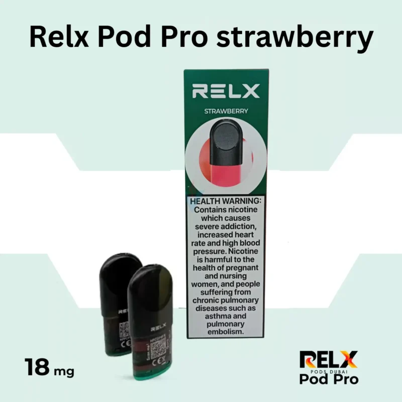 relx pod pro strawberry 18 mg now available in uAE