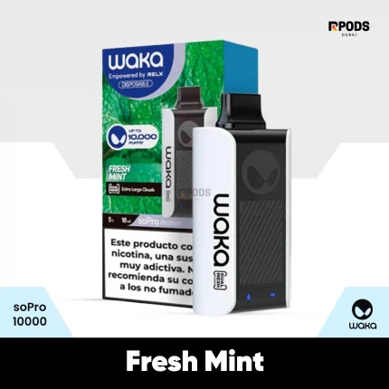 Fresh Mint Waka SoPro 10000 Puffs Disposable Vape