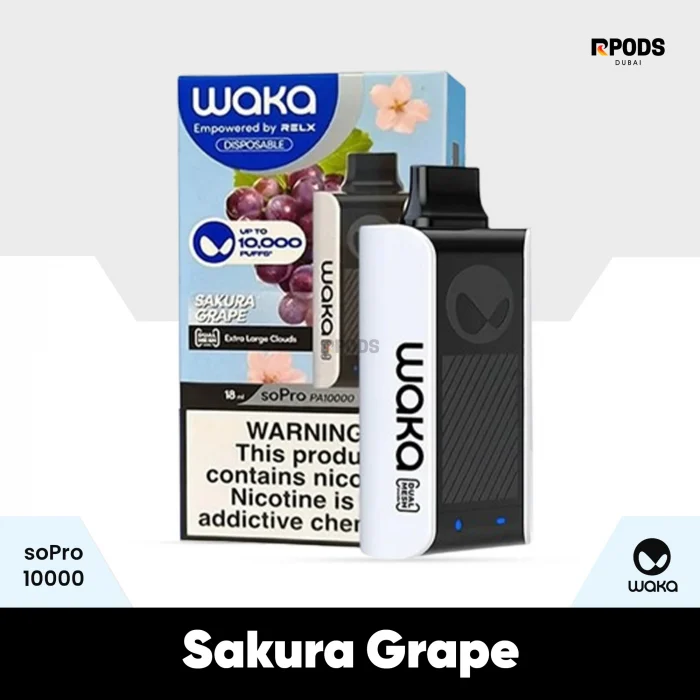 Sakura grape waka sopro 10000 puffs disposable vape