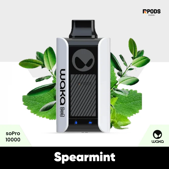 Spearmint waka sopro 10000 puffs disposable vape