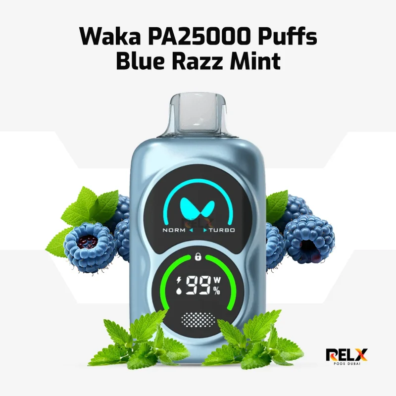 WAKA Vape vs RELX: Which One Should You Choose in 2025? Waka PA25000 Blue Razz Mint