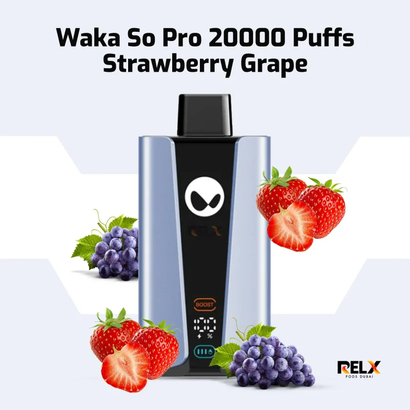 WAKA Vape vs RELX: Which One Should You Choose in 2025? Waka So Pro 20000 Puffs Strawberry Grape