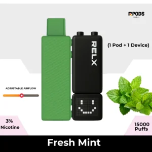 Relx Creator Fresh Mint pods and Device 15000 Puffs