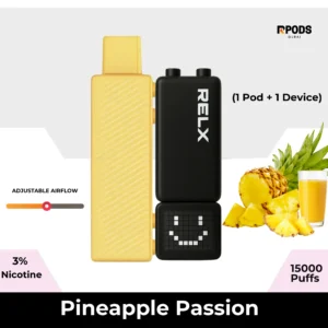 Relx Creator Pineapple Passion Pods and Device 1500 Puff now available in UAE