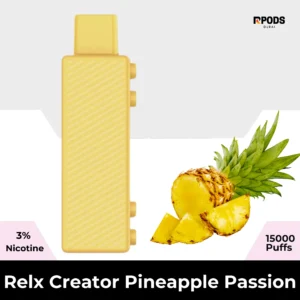 Relx Creator pods Pineapple Passion 15000 Puffs avaialble in UAE