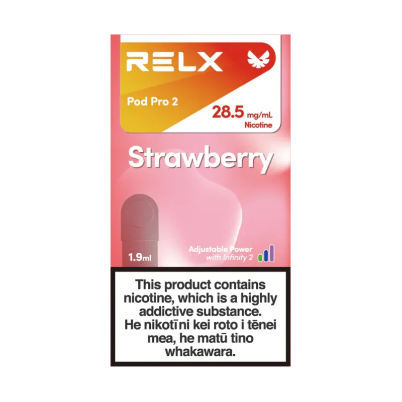 Relx Pod Pro 2 Strawberry 28.5mg now available in UAE