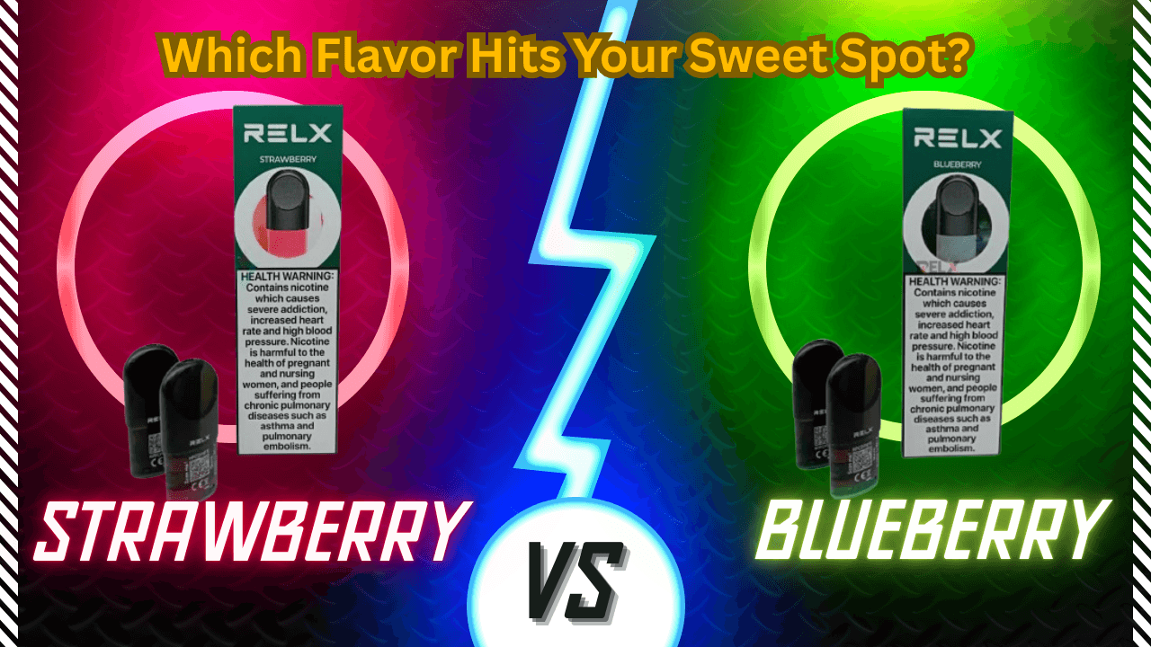 Relx Pod Pro Strawberry vs Blueberry