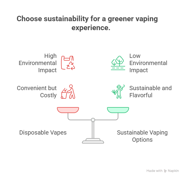 The Environmental Impact of Traditional Vaping Products