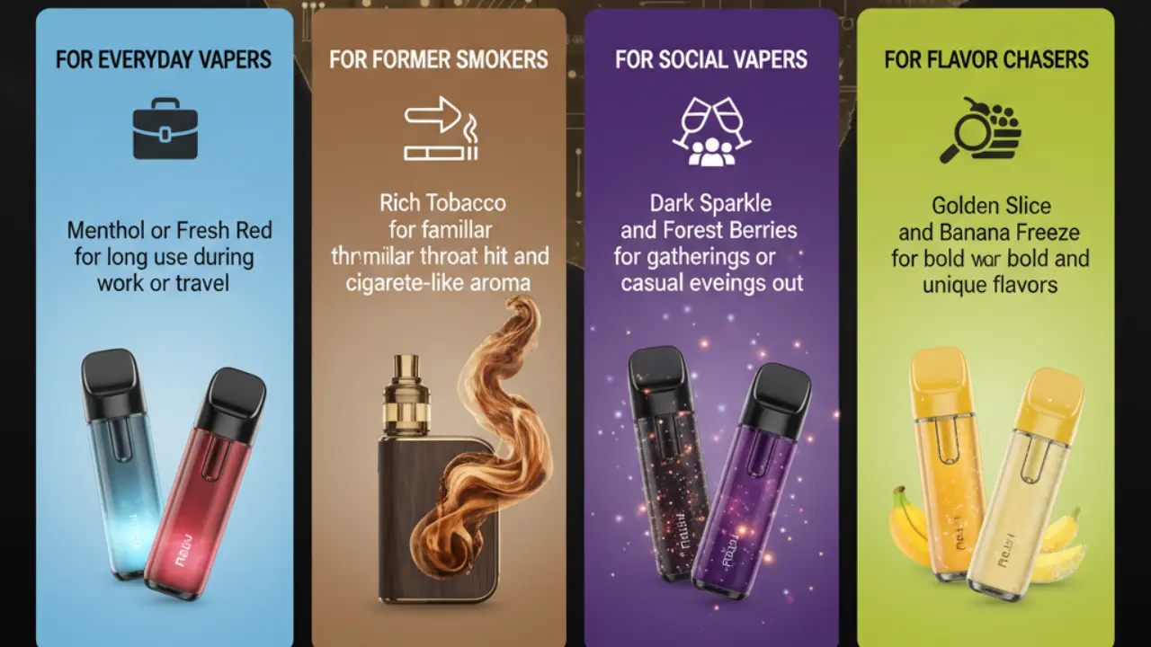 Top RELX Pod Flavors in Dubai 2025: Find Your Perfect Match Flavor Recommendations by Vaping Style in Dubai