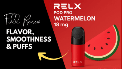 RELX Pod Pro Watermelon 18mg Review Taste, Smoothness, and Puff Count