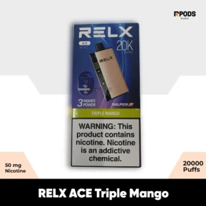Relx Ace 20000 puffs Triple Mango 50 mg for Rpods