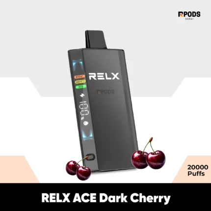 RELX Ace Dark Cherry 20mg & 50mg Disposable vape now in dubai