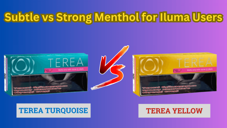 Terea yellow vs terea turquoise difference between subtle and strong menthol